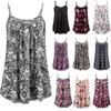 Elegante Damen Sommer Trägertops Cami Kleid mit Blumenprint für Strandausflüge