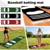 Baseball Training Mat Soft Durable Outdoor Practice Hitting Pad Non Slip Shock Absorbing Anti Mite Wear Resistant Sports Mat for Batting Cage