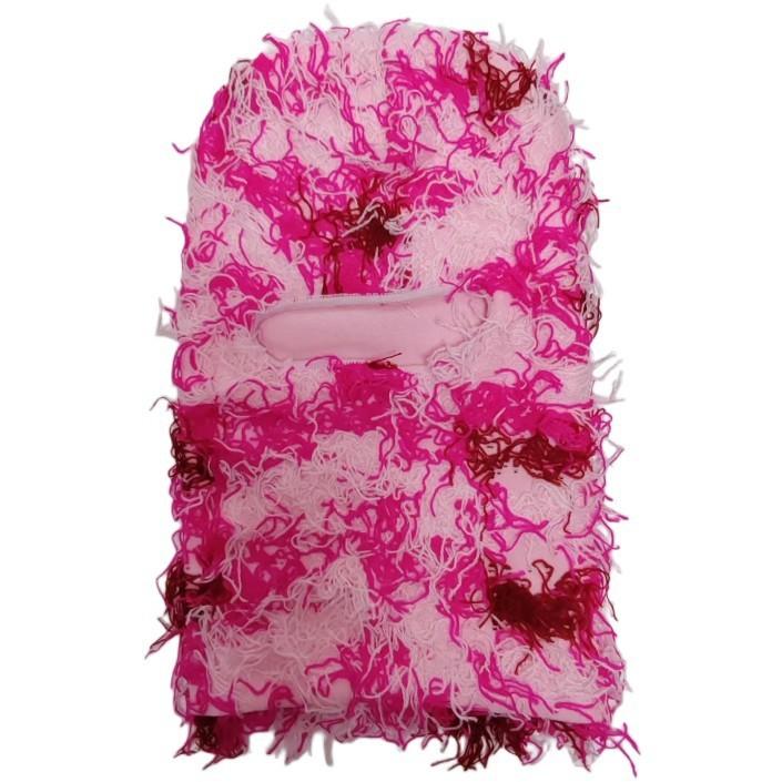 Balaclava Winter Knit Camo Hat Unisex Warm Windproof Headgear For Men Women