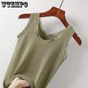 Summer Modal Knitted Thread Camisole for Women Solid Color Casual Lace Large Size Slim Bottoming Tops Outwear Vests