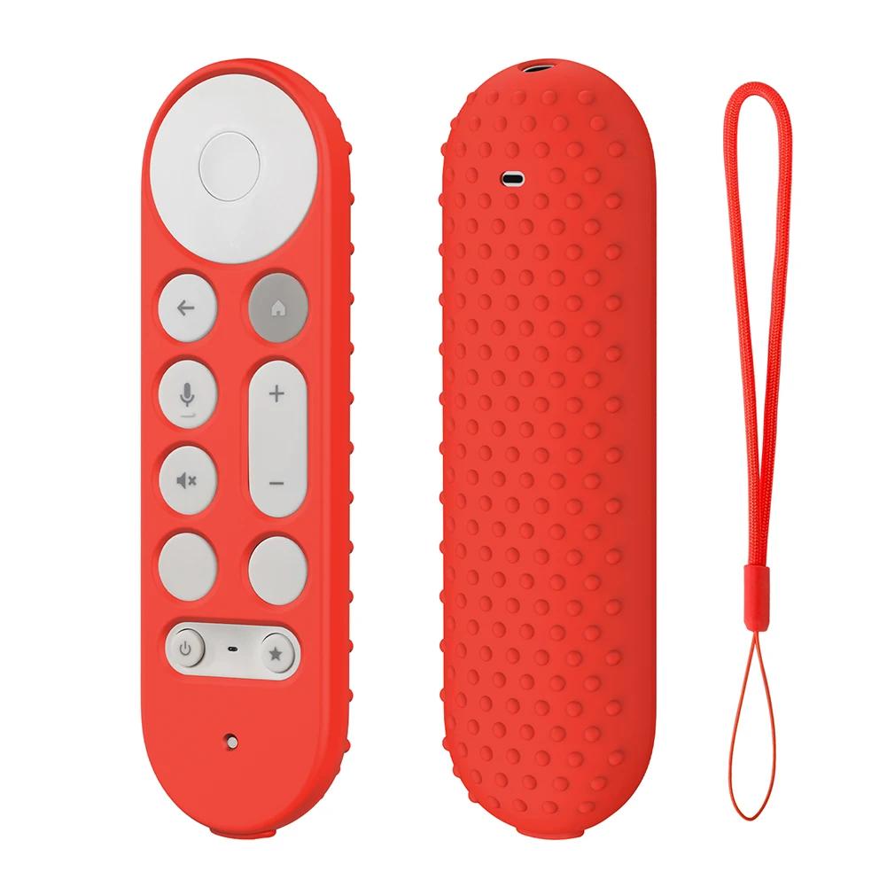 Silikon Fernbedienungshülle Rutschfest Schutzhülle für Controller Skin TV Fernbedienungshülle Fernbedienungshülle für Google TV Streamer 4K