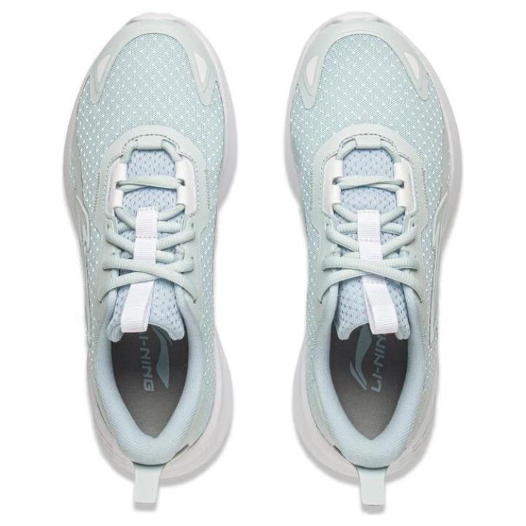Li Ning Light Cloud Slip Resistant Abrasion Resistant Low top Casual Running Shoes Women's Blue ARSU128-3
