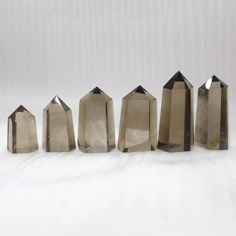 Exquisiter natürlicher rauchiger Citrin-Quarz-Obelisk Kristallstab Spitze Ideal für Wohndekoration und Heilgeschenk