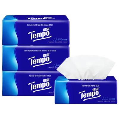 Tempo Unscented 4-Ply Facial Tissues, 8 Soft Packs
