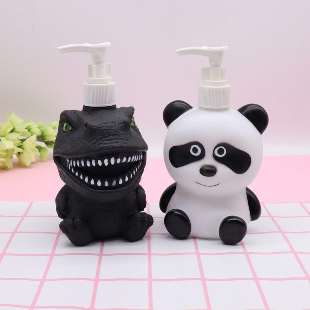 Portable Cute Cartoon Empty Pump Bottle 300ML Press Type Lotion Containers Deer Panda Soap Dispenser Travel