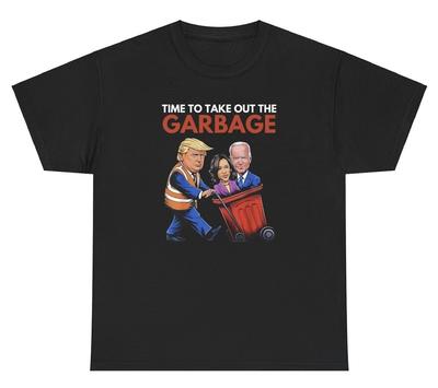 Time To Take Out The Garbage Donald Trump T Shirt Funny Meme Humor Silly Tee