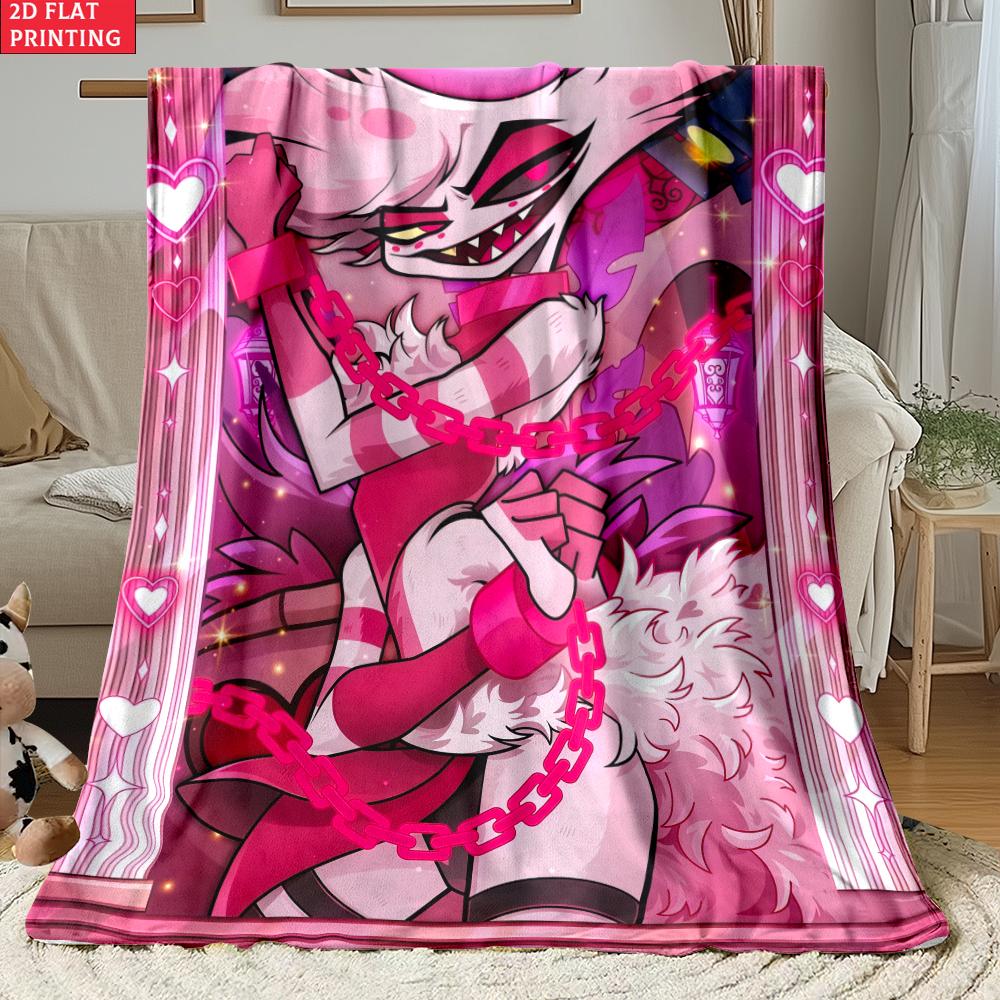 Anime thin Flannel Blanket for Bedrooms,Living Rooms,Sofas Blankets,Offices,Lunch Breaks,Picnics,blankets fluffy custom blanket