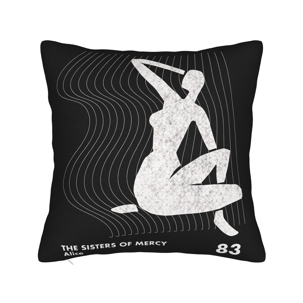 Band Sisters of Mercys Pillow Case Soft Pillow Cover For Sofa Bedroom Home Decor Kawaii Pillowcases