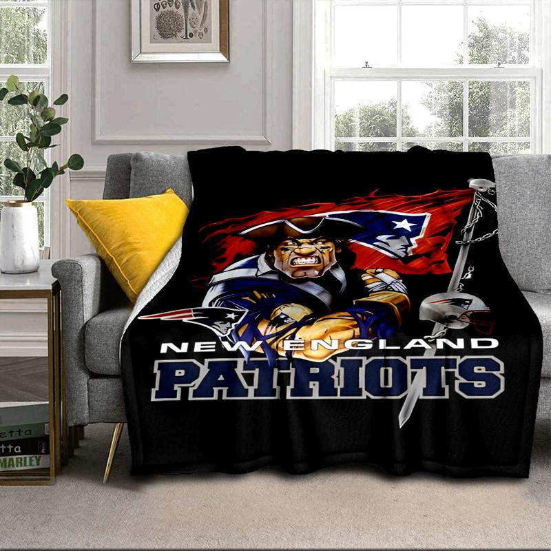 Abbigliamento New England Patriots Coperta Portatile/Coperta Morbida Coperta per Letto Adatta per Viaggi Campeggio Soggiorni Uffici Divani Regali per Fan