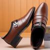 Fashion Social Shoe for Men Pointed Toe Leather Casual Official Dress Shoes Man 2024 Trend Cheap Clearance Elegant and Classic 39 Party