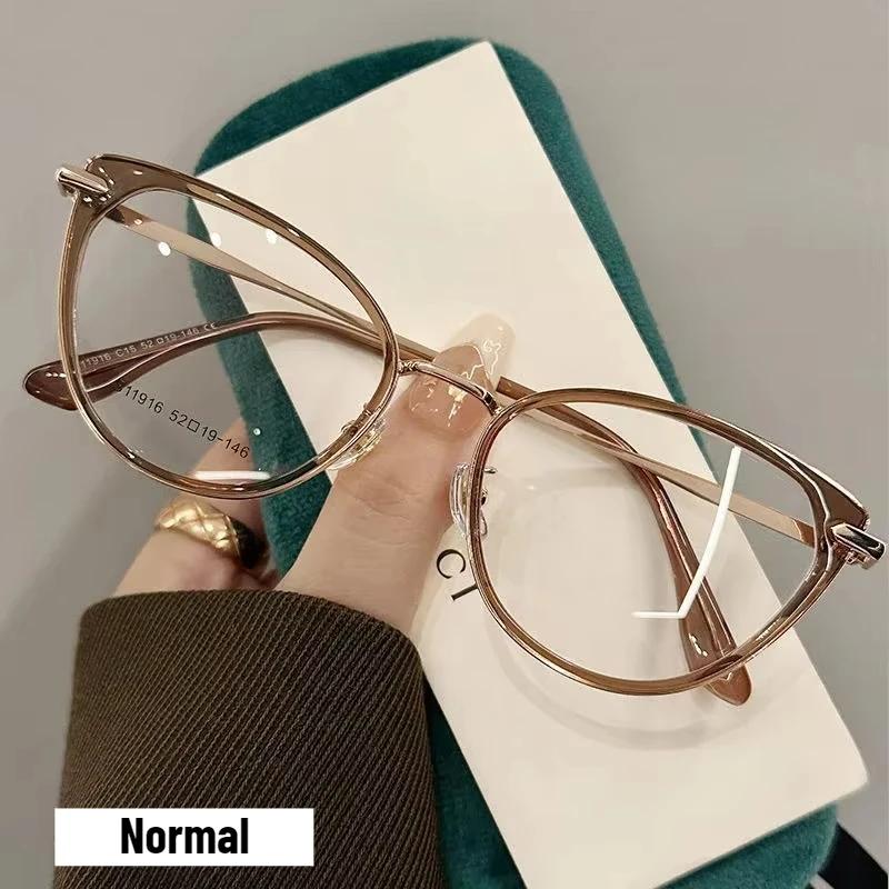 Unisex Outdoor Color Changing Myopia Glasses Fashion Cat Eye Near Sight Eyewear Finished Prescription Pochromic Sunglasses