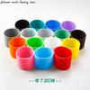 SW 16 Couleurs 7.0CM Couvercle de Tasse en Silicone Rayures Antidérapant Chaleur Pour Manchon de Tasse en Verre 70MM Manchon de Tasse pour Bouteille d'Eau Isotherme