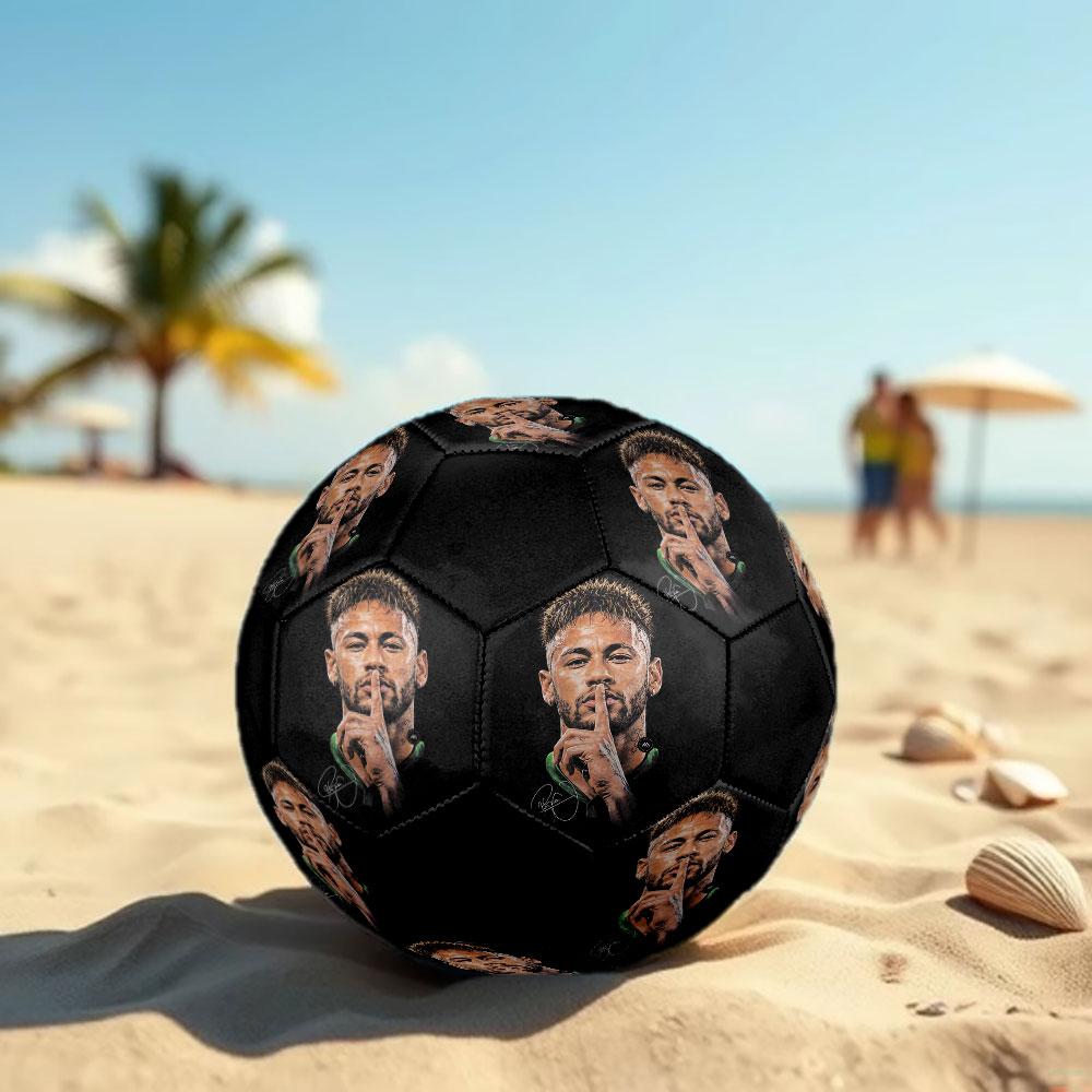 1pc Neymar Soccer Ball Size 5 Indoor Soccer Ball Fashion Colorful Backyard Game - Great For Sports Fans Gift HE45