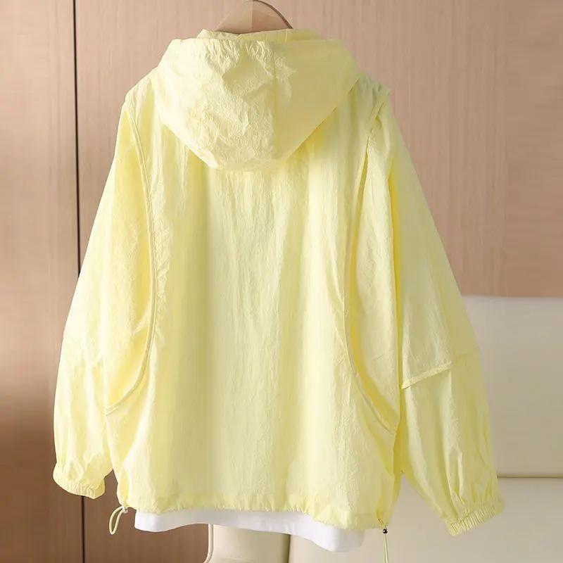 Women's Spring/Summer Sun Protection Top Loose-Fit Design Sun Protection Outerwear