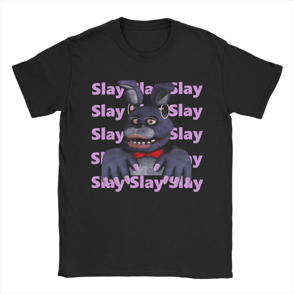 Men Women Graphic Printing FNAF At Freddys Tee T Shirt 100% Cotton T-shirts Clothing