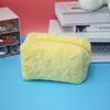 Cute Fluffy Cosmetic Bag Travel Makeup Storage Case for Girls Macaroon Color Sweet Pencil Pouch Women Zipper Toiletries Bags