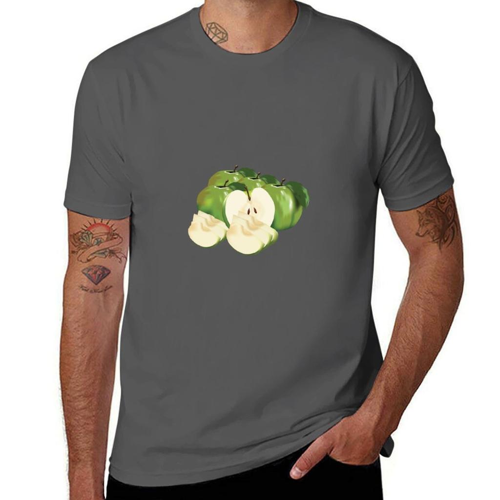 Apples Tshirt Festival Casual Short Sleeve