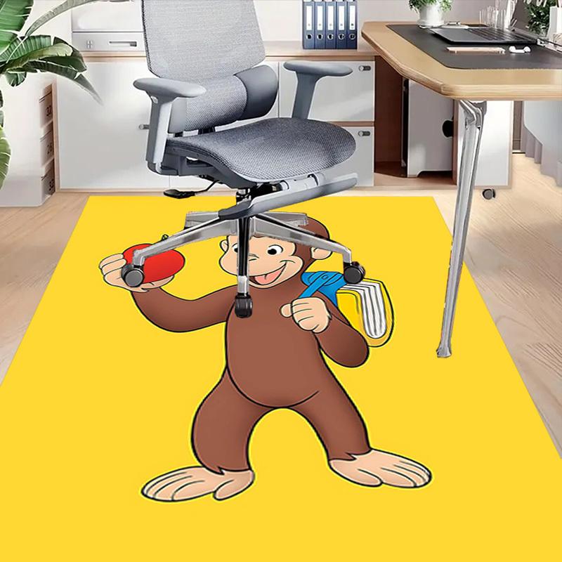 1PC Monkey Apple Extra Large Non-Slip Floor Carpet, Office, Family, Bedroom, Studio - Large Area Rug Indoor Rugs, Vibrant Colors-W243