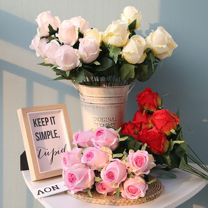 Silk Rose Flower Wedding Decoration With Faux Bloom For Home And Event Use