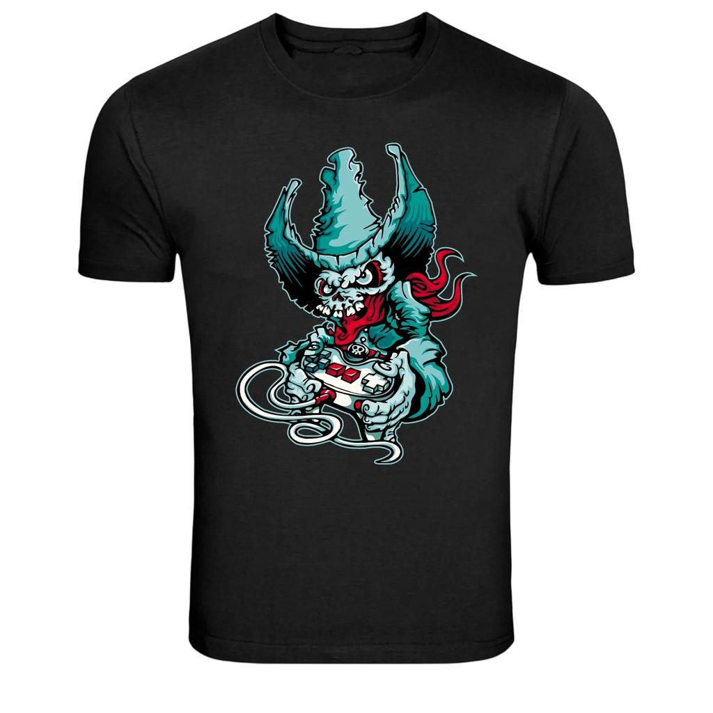 Gaming Monster Skull Controller Video Game T-Shirt