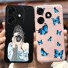 For Tecno Spark 20 Case Spark 20C BG7n Prety Girls Butterfly Painted Phone Case For Tecno Spark 20 Pro Spark20 C Soft TPU Fundas