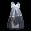 Short White Bow Tulle Bridal Veil With Hair Clip Wedding Bachelorette Hen Party Veil Hair Clip Hair Accessories Photoshoot Props