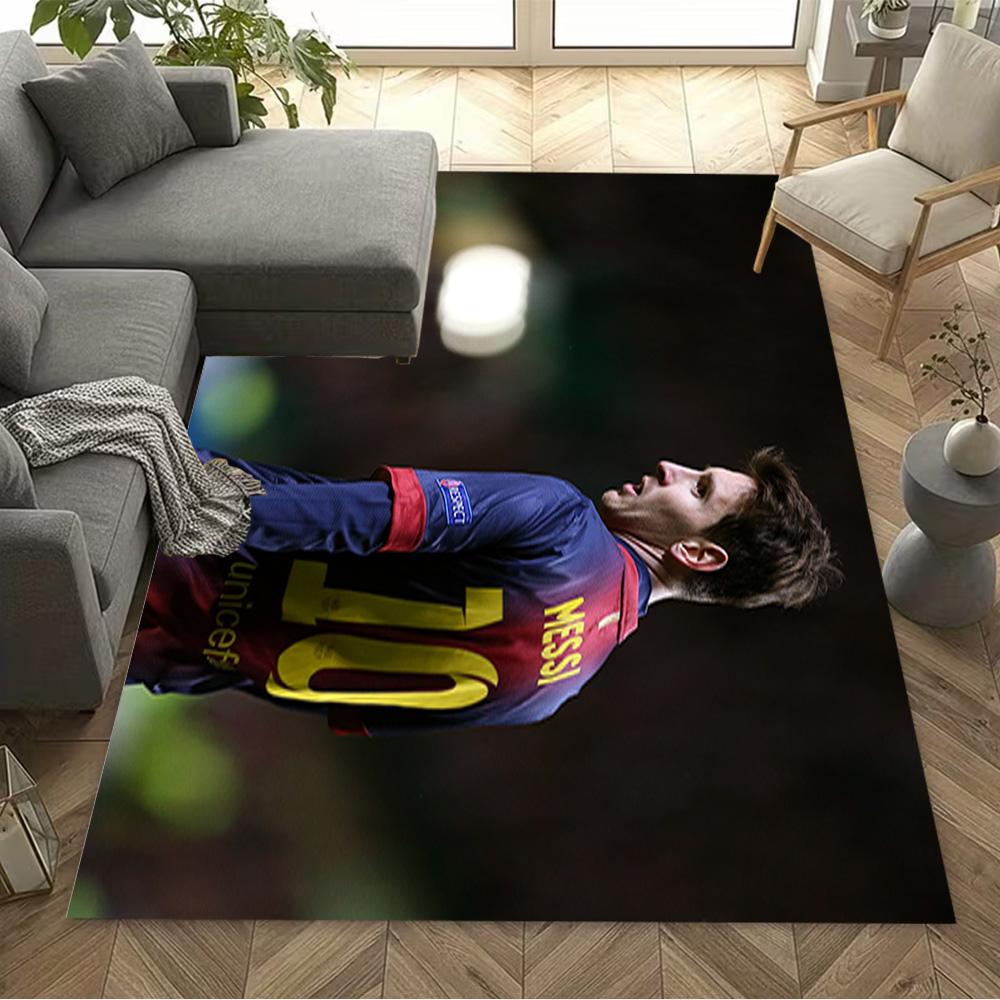Argentina's Messi Action Floor Mat Suitable for Entryway Bedrooms Decorate Room Playrooms Antislip Carpet Decorate Offices Birthday/Christmas Gift