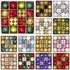 Atemberaubendes 44-teiliges buntes Weihnachtskugel-Set in einzigartigen Formen für festliche Dekoration