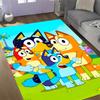Bluey's Colorful Friends Themed Anti-Slip Rugs - Polyester Home Decor, Suitable for Bedrooms, Living Rooms, Doorways, Studios, and Decorations