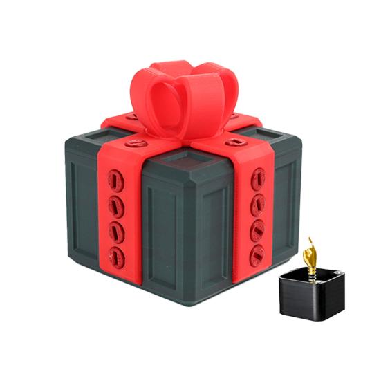 Annoying Gift Box Set with Surprise Finger Interactive 3D Puzzle Screw Challenge Dual Storage Prank Gift Box for Birthdays Christmas Halloween Gifts