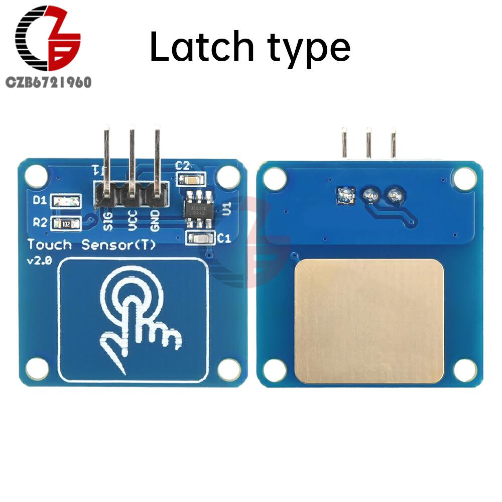 DC 2-5.5V 1 Channel Touch Sensor Switch Module TTP223B Digital Capacitive Touch Module Gold-plated Point Action Latch Type