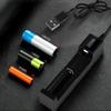 Lithiums Akku USB Android Ladegerät Glare Taschenlampe Zubehör Schwarz Universal Smart Ladegerät