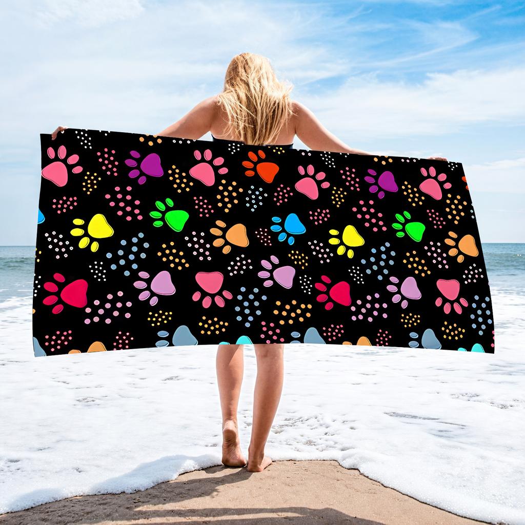 Microfiber Beach Towel Printed Beach Towel Absorbent Beach Towel