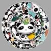 50 Panda Stickers - Trendy Graffiti for Laptops, Suitcases, Cars, and More