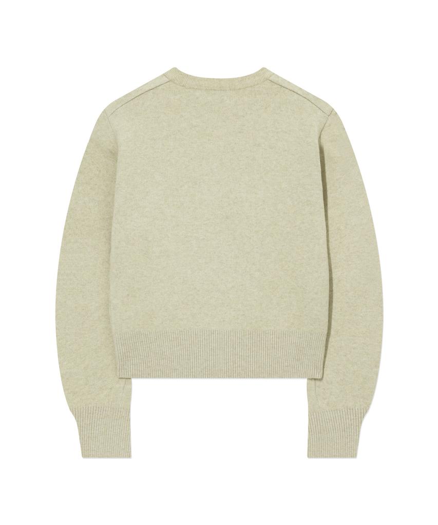 COVERNAT WOMAN Cooper Logo Knit Beige