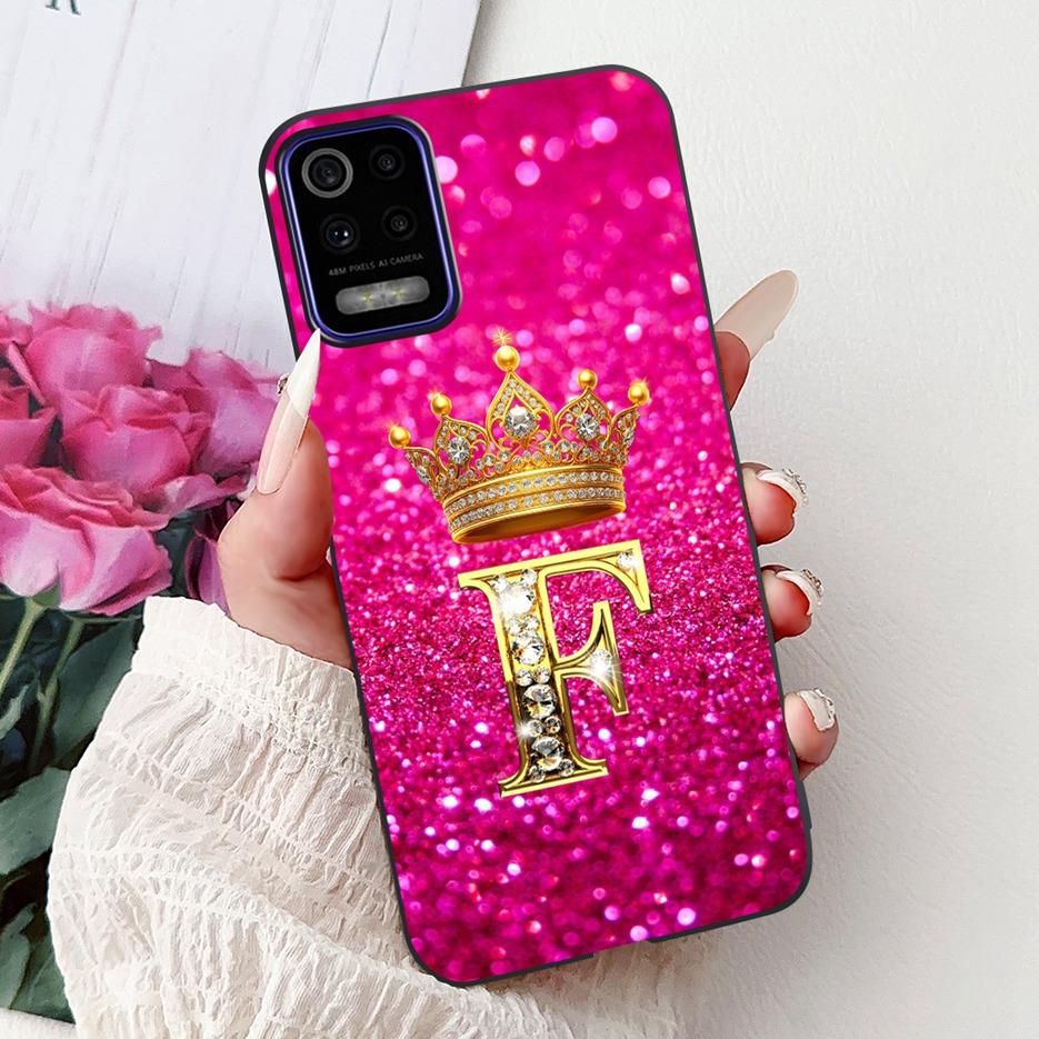 For LG K52 2020 Case LM-K520 New Fashion Crown Letters Cover Soft Silicone Phone Case For LG K62 LM-K525 K 52 LGK52 LGK62 Fundas