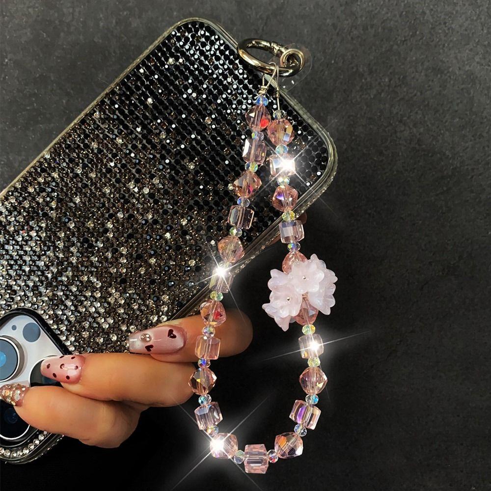 Hand-beaded Mobile Phone Lanyard Strap Anti-Lost Bag Pendant Fashion Car Keychain