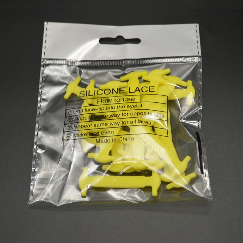 Lazy Person No-Tie Elastic Silicone Shoelaces - Flat I-Shaped Buckle for Adults & Kids