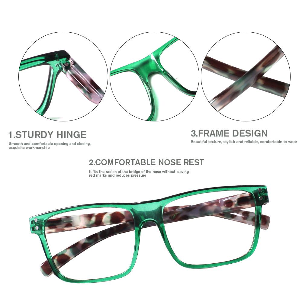 Fashion Printed HD Lenses Spring Hinged Reading Glasses High Quality Prescription Eyeglasses Diopter +1.0 To +6.0