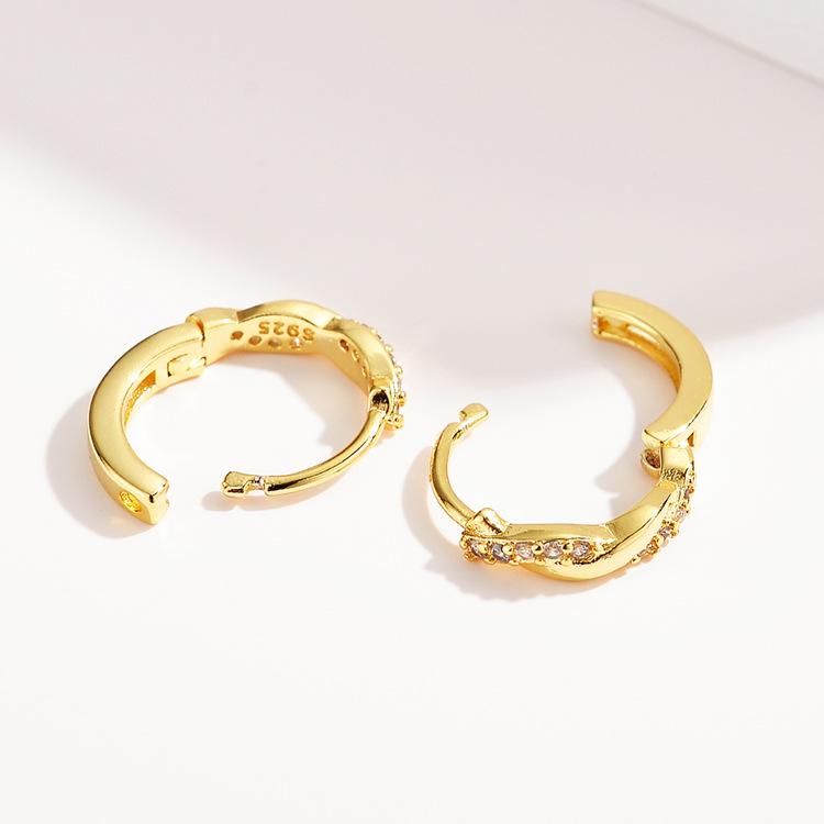 Earrings Twist Niche Design Sense Simple Temperament Personality High-end Ear Buckle Women's Trend