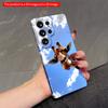 2DFlat Samsung Phone Case Giraffe Up Close Against Blue Sky and Clouds Applicable To Galaxy S22 S23 S24 S25ULTRA S26 A12 A13 A14 A15 A16