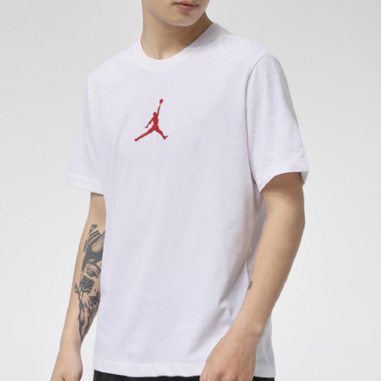 Jordan T Shirt Overseas Version Men's White CW5191-100