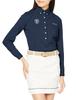 Long Sleeve Polo Thermolite Lightweight and Warm 1 [PEARLY GATES] Women's Shirt, Pique, / 055-2261002 120_Navy [M]