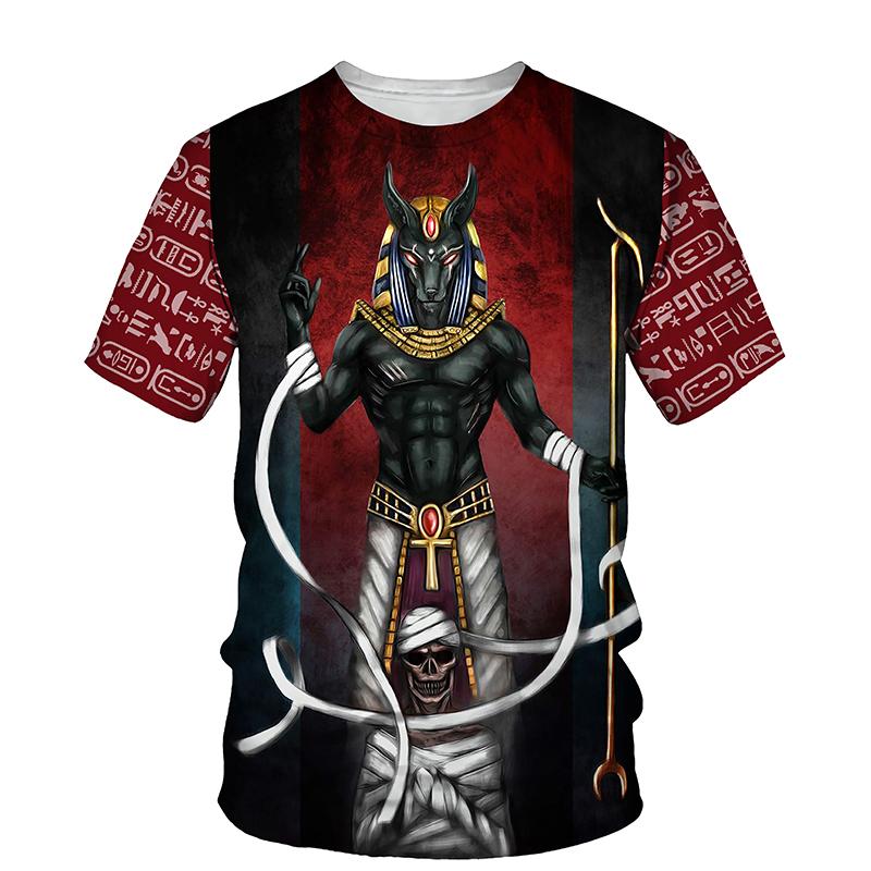 Egypt Style 3d Print T-shirt Men Women Summer Fashion Short Sleeve Round Neck Top Tee