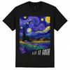 Starry Night Shirt Funny Art Graphic Tee Impressionist Gift Cotton Men Women