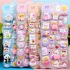 4 Stück Kawaii Tiere Glückliche PP Po Aufkleber Niedlicher Cartoon Hase Hund Katze Knetbare Dekompressionsspielzeuge Aufkleber Dekoration Zubehör