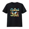 Hawaii 50Th State Hawaiian Beach Hibiscus 50 Maui Women S Summer T Shirt  Casual and Comfortable Vintage Washed Breathable