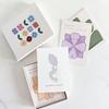 2026 Floral Desk Calendar Puzzle-Style Standing Desktop Calendar with 12 Monthly Bloomy Flowers for Home School Office Table Decor