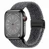 Nylon Braided Loop Strap for Apple Watch Ultra2 49mm 9 8 7 45 41mm Metal Magnetic Bracelet Wristband for 6 5 4 3 SE 44 40mm Band