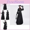 Unique Plague Doctor Costume With Long Beak Mask For Halloween Party Cosplay